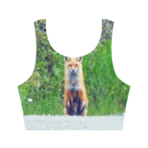 Red Fox Women's Crop Top (Model T42)