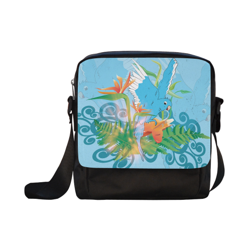 Cute budgies Crossbody Nylon Bags (Model 1633)