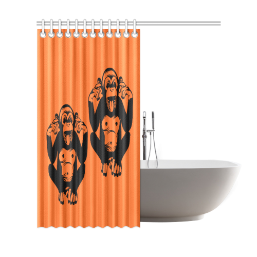 Monkey-Kids Shower Curtain 69"x72"