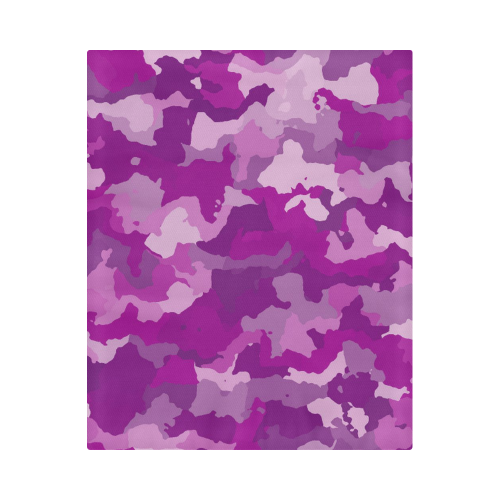 camouflage purple Duvet Cover 86"x70" ( All-over-print)