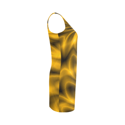 Golden Shiny Swirl Medea Vest Dress (Model D06)