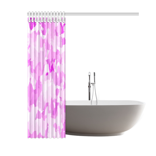 camouflage soft pink Shower Curtain 60"x72"