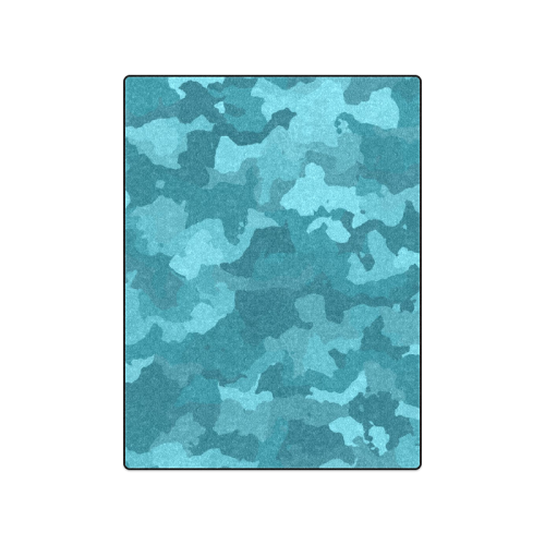 camouflage teal Blanket 50"x60"