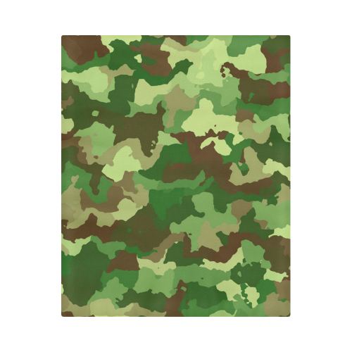 camouflage green Duvet Cover 86"x70" ( All-over-print)