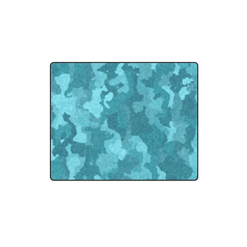 camouflage teal Blanket 40"x50"