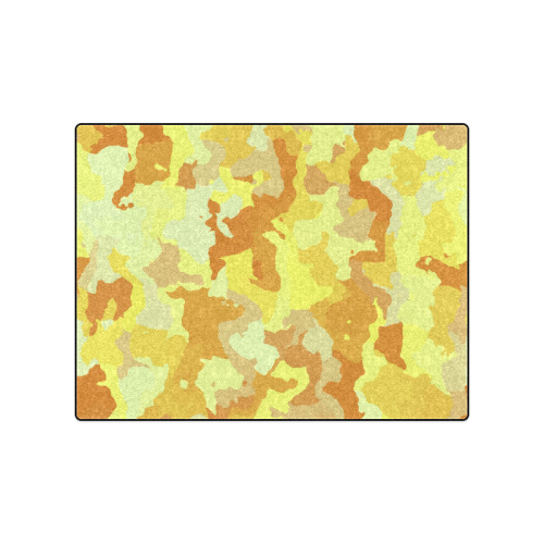 camouflage yellow Blanket 50"x60"