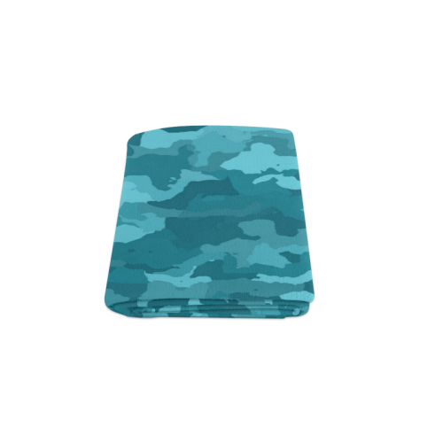 camouflage teal Blanket 50"x60"