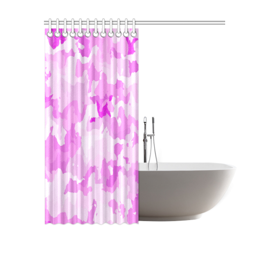 camouflage soft pink Shower Curtain 60"x72"