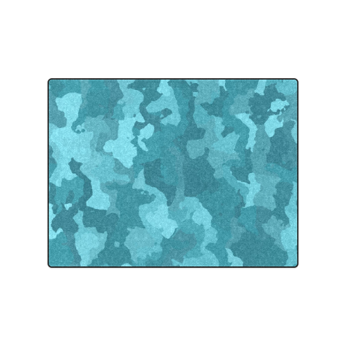 camouflage teal Blanket 50"x60"