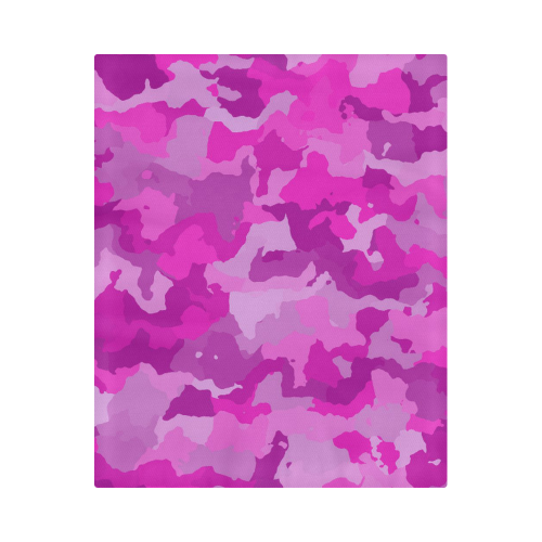 camouflage hot pink Duvet Cover 86"x70" ( All-over-print)