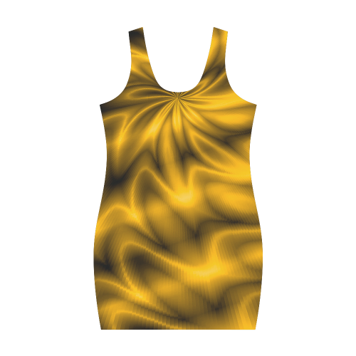 Golden Shiny Swirl Medea Vest Dress (Model D06)