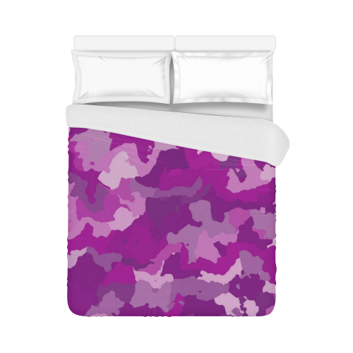 camouflage purple Duvet Cover 86"x70" ( All-over-print)