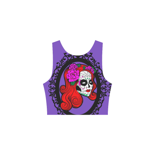 sugar skull babes purple Atalanta Sundress (Model D04)