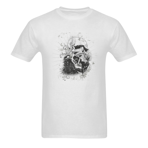 Dark Gothic Skull Sunny Men's T- shirt (Model T06)