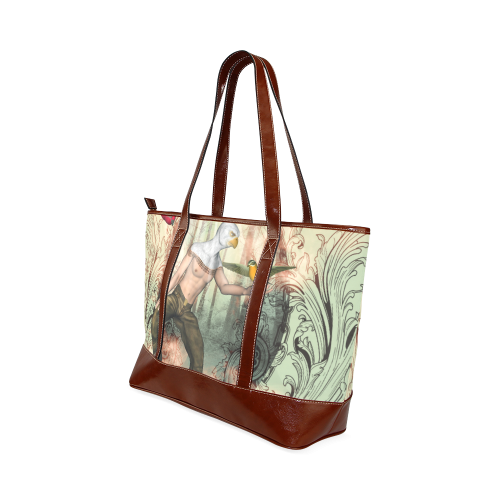 The birdman with birds Tote Handbag (Model 1642)