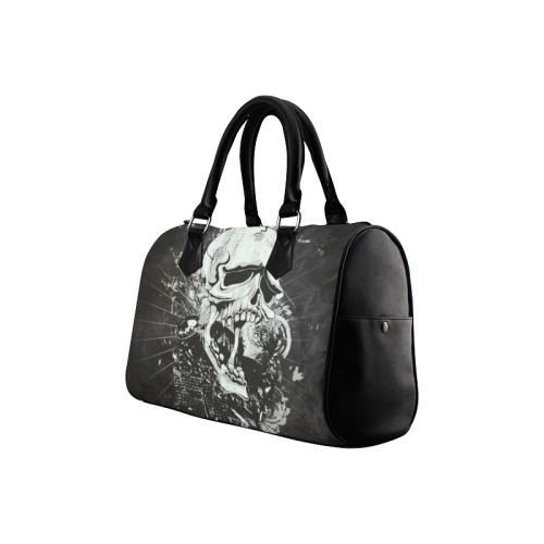 Dark Gothic Skull Boston Handbag (Model 1621)