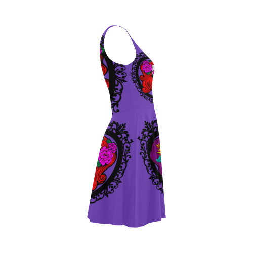 sugar skull babes purple Atalanta Sundress (Model D04)