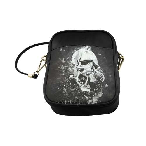 Dark Gothic Skull Sling Bag (Model 1627)