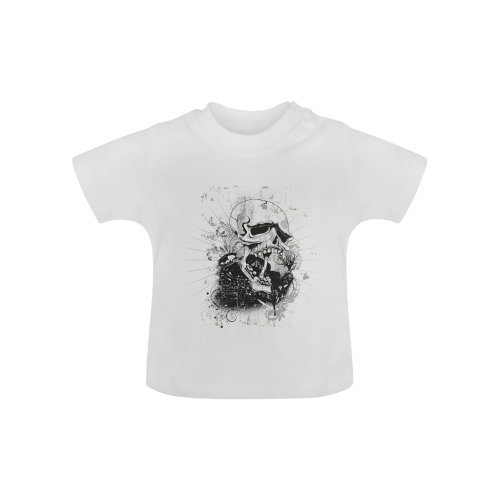 Dark Gothic Skull Baby Classic T-Shirt (Model T30)