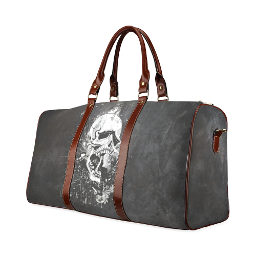 Dark Gothic Skull Waterproof Travel Bag/Small (Model 1639)