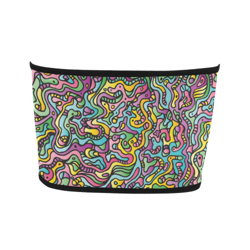 Colorful Tidal Pool, abstract animals, doodle Bandeau Top