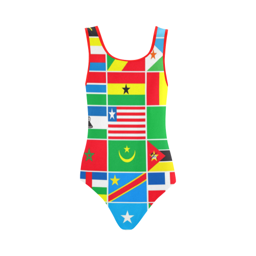 AFRICA Vest One Piece Swimsuit (Model S04)