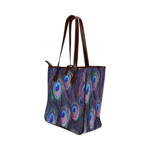 Peacock Feather Classic Tote Bag (Model 1644)