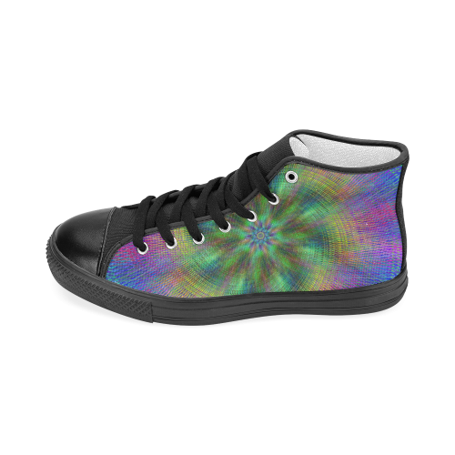 swirl20160601 Women's Classic High Top Canvas Shoes (Model 017)