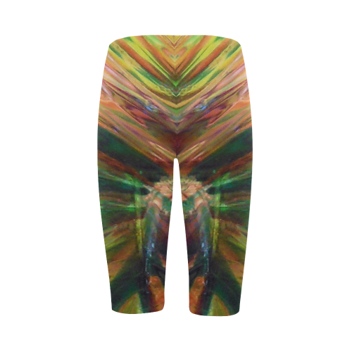 Abstract Colorful Glass Hestia Cropped Leggings (Model L03)