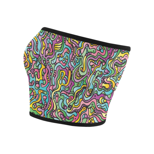 Colorful Tidal Pool, abstract animals, doodle Bandeau Top