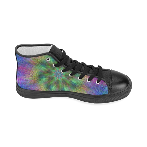 swirl20160601 Women's Classic High Top Canvas Shoes (Model 017)