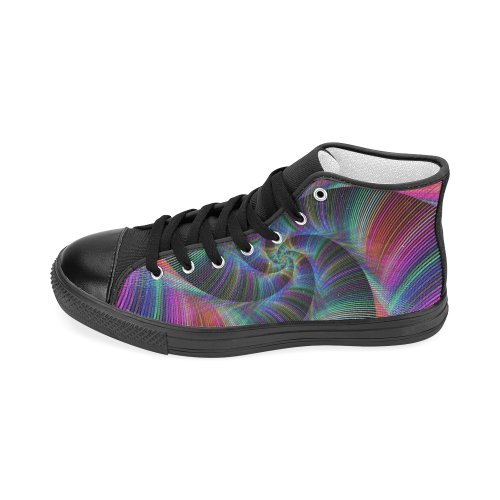 swirl20160604 Women's Classic High Top Canvas Shoes (Model 017)
