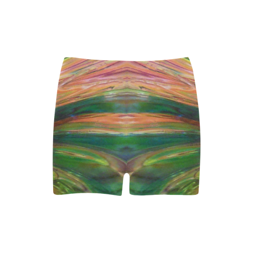 Abstract Colorful Glass Briseis Skinny Shorts (Model L04)