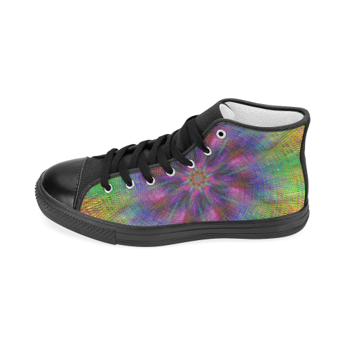 swirl20160602 Women's Classic High Top Canvas Shoes (Model 017)