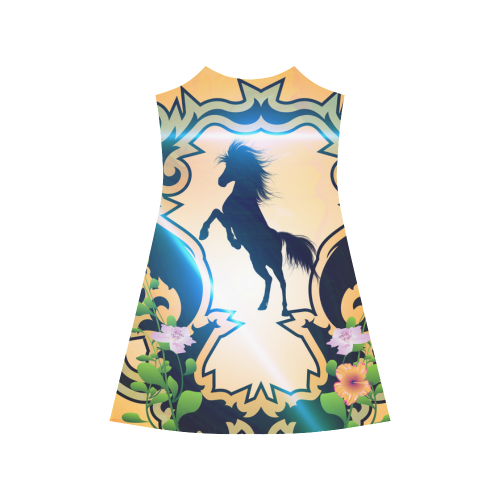 Horse silhouette Alcestis Slip Dress (Model D05)