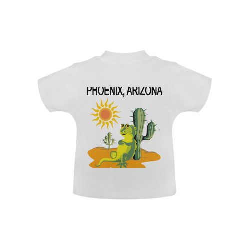 Phoenix Arizona Lizard under Saguaro Baby Classic T-Shirt (Model T30)