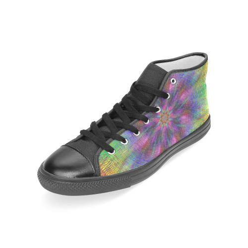 swirl20160602 Women's Classic High Top Canvas Shoes (Model 017)