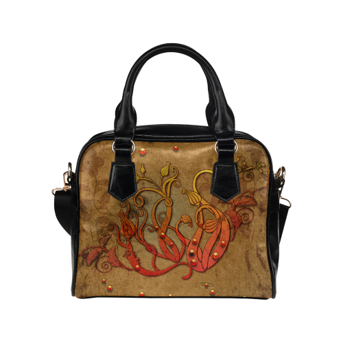 Wonderful decorative flowers Shoulder Handbag (Model 1634)