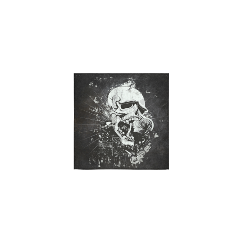 Dark Gothic Skull Square Towel 13“x13”