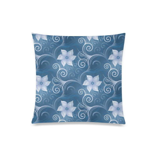 Ocean Of Flowers Custom Zippered Pillow Case 20"x20"(Twin Sides)
