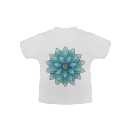 Turquoise Lotus Baby Classic T-Shirt (Model T30)