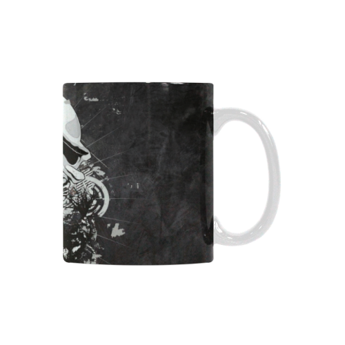 Dark Gothic Skull White Mug(11OZ)