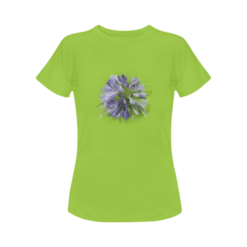 Purple Flower Women's Classic T-Shirt (Model T17）