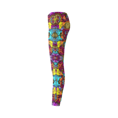 Fantasy rainbow flowers in a environment of calm Cassandra Women's Leggings (Model L01)