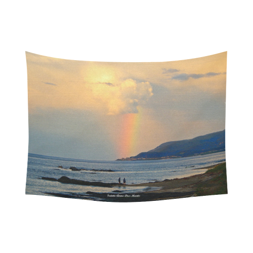 Rainbow Walk Cotton Linen Wall Tapestry 80"x 60"