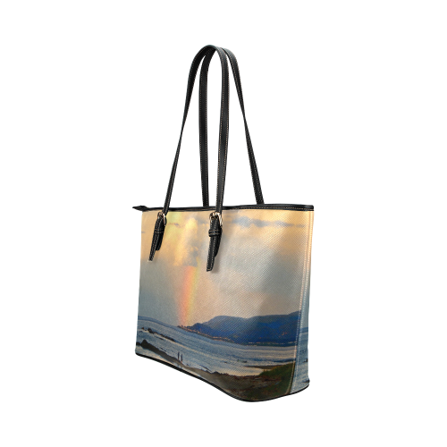 Rainbow Walk Leather Tote Bag/Small (Model 1651)