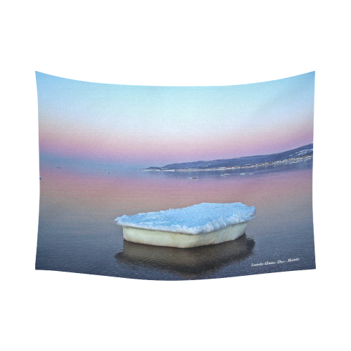Ice Raft on the Sea Cotton Linen Wall Tapestry 80"x 60"