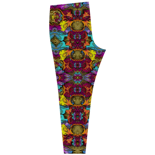 Fantasy rainbow flowers in a environment of calm Cassandra Women's Leggings (Model L01)