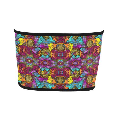 Fantasy rainbow flowers in a environment of calm Bandeau Top