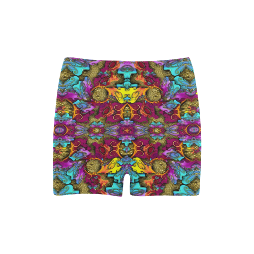 Fantasy rainbow flowers in a environment of calm Briseis Skinny Shorts (Model L04)